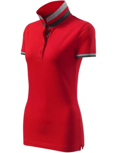 Polokošeľa dámska Collar Up 257 formula red