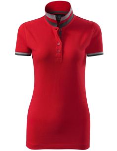 Polokošeľa dámska Collar Up 257 formula red 2