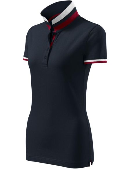 Polokošeľa dámska Collar Up 257 dark navy