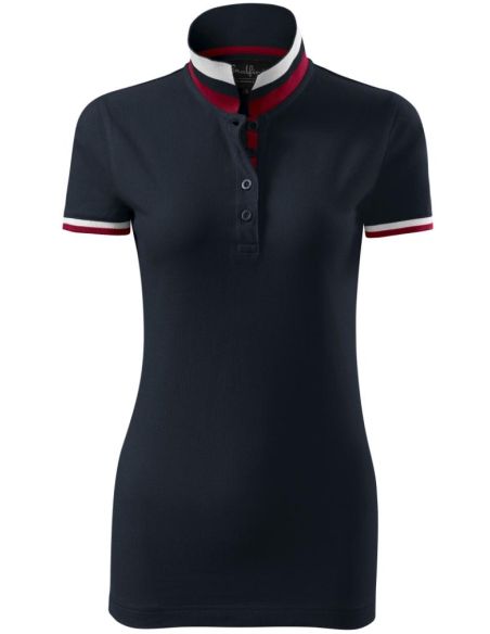 Polokošeľa dámska Collar Up 257 dark navy