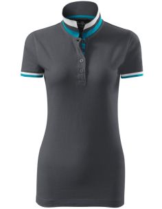 Polokošeľa dámska Collar Up 257 light anthracite 2