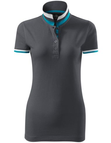Polokošeľa dámska Collar Up 257 light anthracite