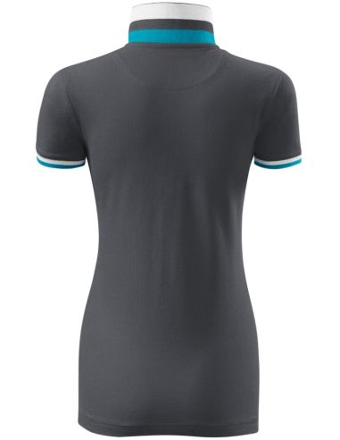 Polokošeľa dámska Collar Up 257 light anthracite