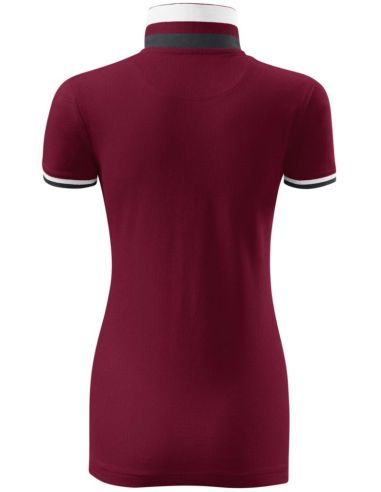 Polokošeľa dámska Collar Up 257 garnet