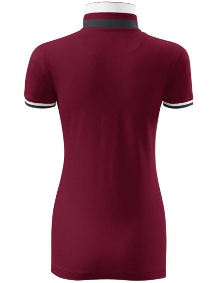 Polokošeľa dámska Collar Up 257 garnet