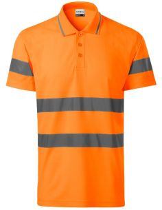 Polokošeľa unisex HV Runway 2V9 fluorescenčná oranžová 2