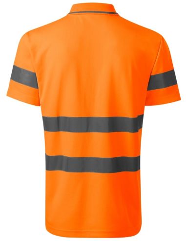 Polokošeľa unisex HV Runway 2V9 fluorescenčná oranžová