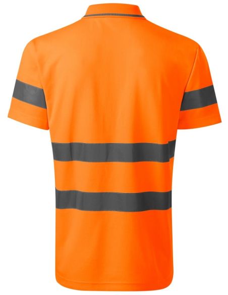 Polokošeľa unisex HV Runway 2V9 fluorescenčná oranžová