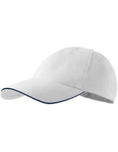 Čiapka unisex Sandwich 6P 306 biela