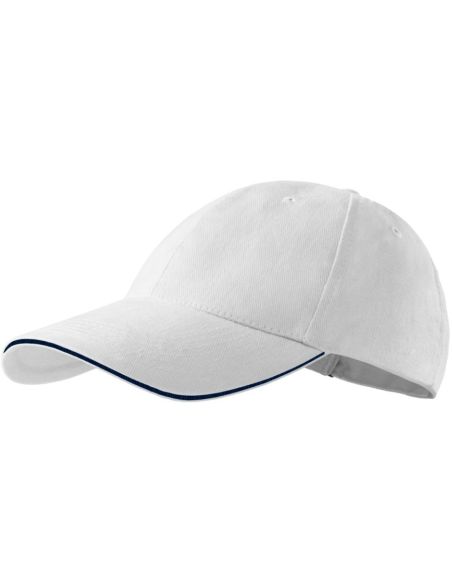 Čiapka unisex Sandwich 6P 306 biela