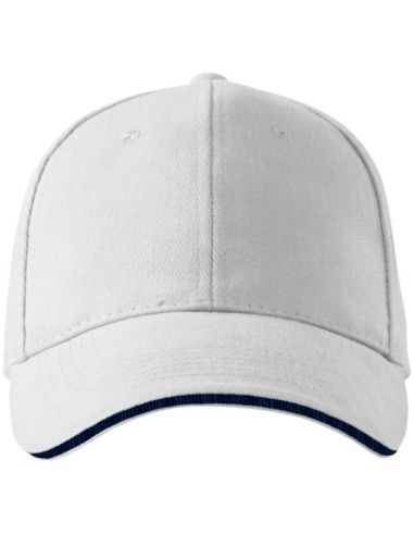 Čiapka unisex Sandwich 6P 306 biela