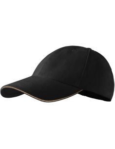 Čiapka unisex Sandwich 6P 306 čierna