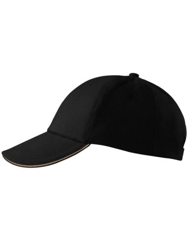 Čiapka unisex Sandwich 6P 306 čierna