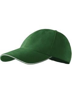 Čiapka unisex Sandwich 6P 306 fľaškovozelená