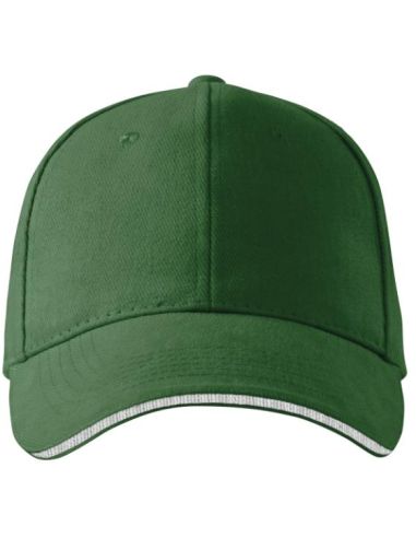 Čiapka unisex Sandwich 6P 306 fľaškovozelená