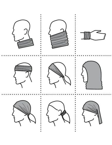 Šatka Twister 328 čierna