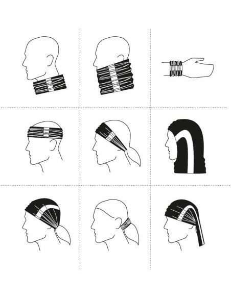 Šatka unisex HV Twister 3V8 fluorescenčná žltá