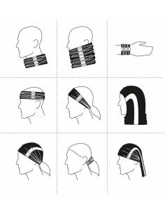 Šatka unisex HV Twister 3V8 fluorescenčná oranžová 2