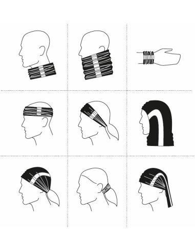 Šatka unisex HV Twister 3V8 fluorescenčná oranžová