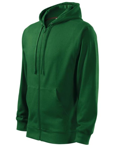 Mikina pánska Trendy Zipper 410 fľaškovozelená
