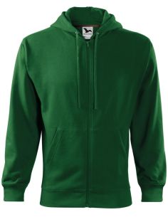 Mikina pánska Trendy Zipper 410 fľaškovozelená 2