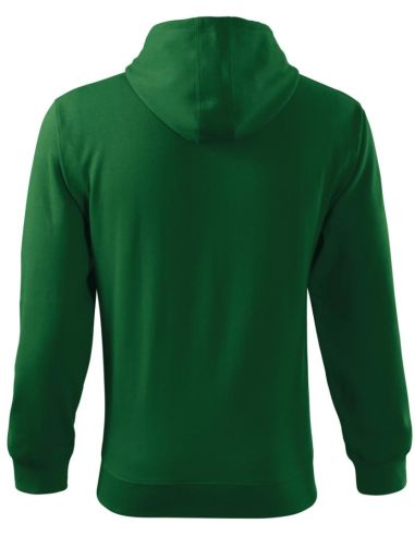 Mikina pánska Trendy Zipper 410 fľaškovozelená
