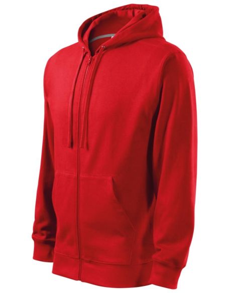 Mikina pánska Trendy Zipper 410 červená