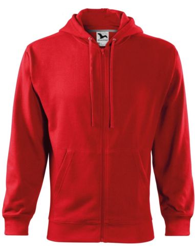 Mikina pánska Trendy Zipper 410 červená