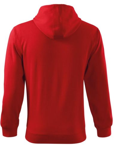 Mikina pánska Trendy Zipper 410 červená