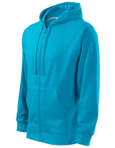 Mikina pánska Trendy Zipper 410 tyrkysová