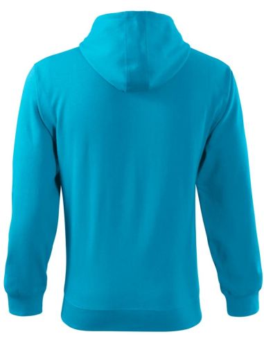 Mikina pánska Trendy Zipper 410 tyrkysová