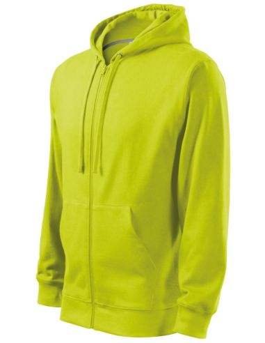 Mikina pánska Trendy Zipper 410 limetková