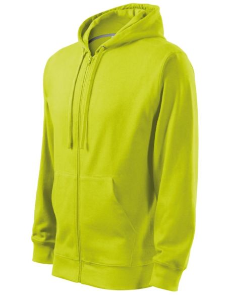 Mikina pánska Trendy Zipper 410 limetková