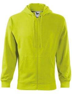 Mikina pánska Trendy Zipper 410 limetková 2