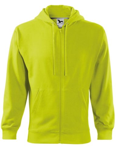 Mikina pánska Trendy Zipper 410 limetková