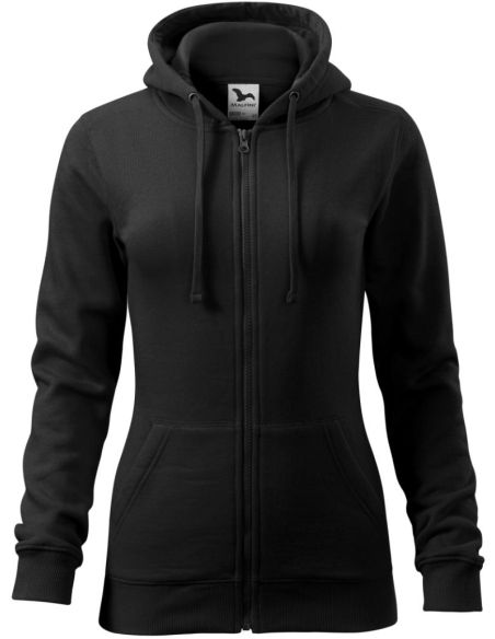 Mikina dámska Trendy Zipper 411 čierna