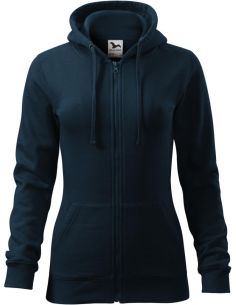 Mikina dámska Trendy Zipper 411 tmavomodrá 2