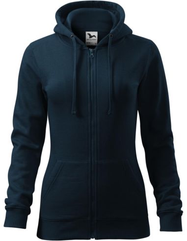 Mikina dámska Trendy Zipper 411 tmavomodrá