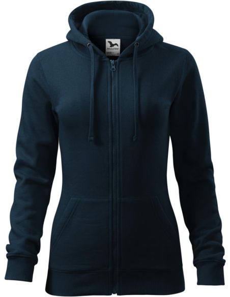 Mikina dámska Trendy Zipper 411 tmavomodrá