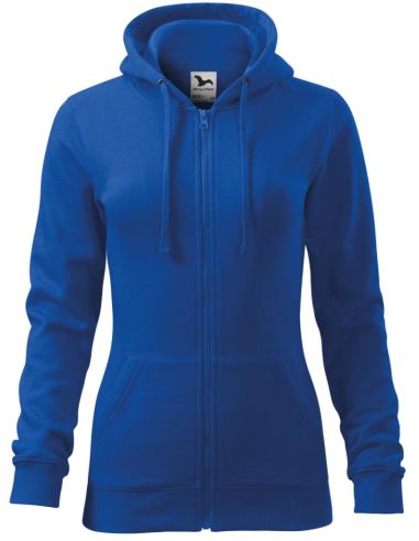 Mikina dámska Trendy Zipper 411 kráľovská modrá