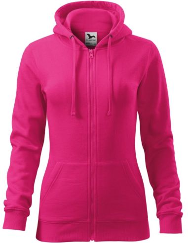 Mikina dámska Trendy Zipper 411 purpurová