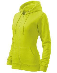 Mikina dámska Trendy Zipper 411 limetková