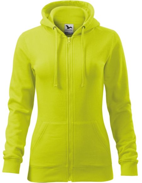 Mikina dámska Trendy Zipper 411 limetková