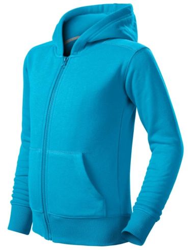 Mikina detská Trendy Zipper 412 tyrkysová