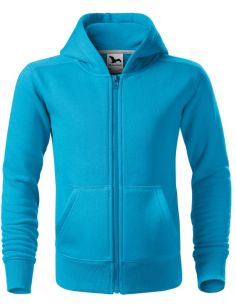Mikina detská Trendy Zipper 412 tyrkysová 2