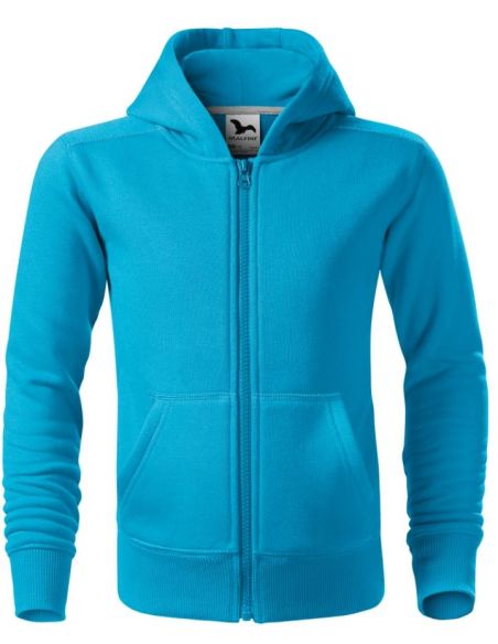 Mikina detská Trendy Zipper 412 tyrkysová
