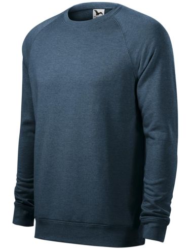 Mikina pánska Merger 415 tmavý denim melír