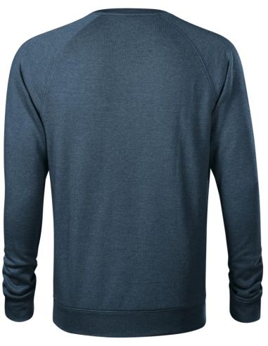 Mikina pánska Merger 415 tmavý denim melír