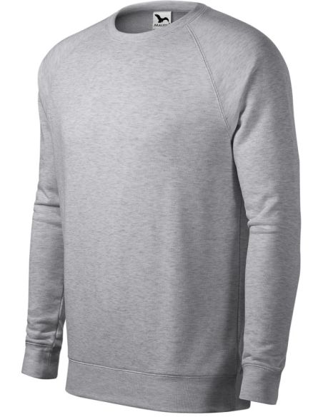 Mikina pánska Merger 415 strieborný melír