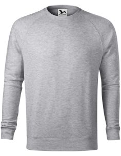 Mikina pánska Merger 415 strieborný melír 2